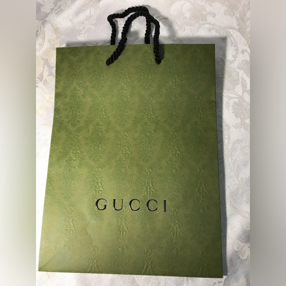 Green Gucci Shopping Bag